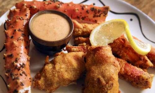 Fried king crab legs cajun-style set mood for any celebration