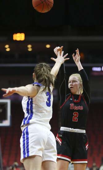 Photos: West Branch vs. Dike-New Hartford, Iowa Class 2A girls’ state basketball semifinals