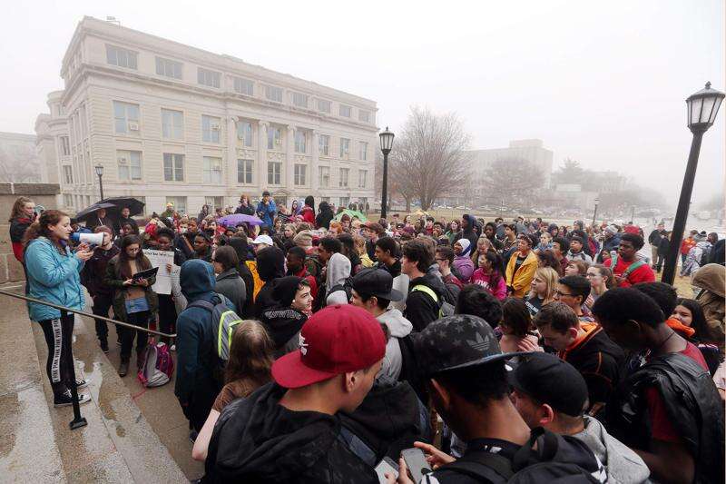Iowa City students rally to demand gun control