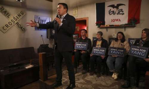 Iowans have chance to ‘retake our government,’ Andrew Yang says