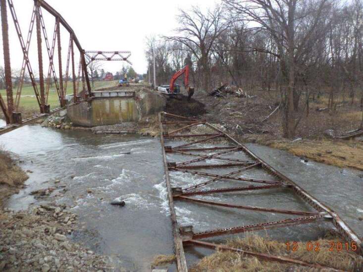 Bloomington Road bridge taken down after 90 years