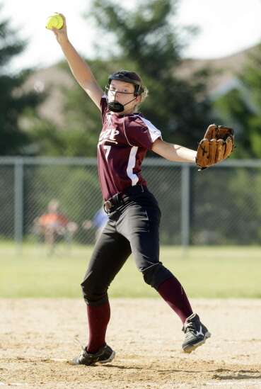 Freshman Abby Flanagan pitches North Linn to brink of first state softball tournament