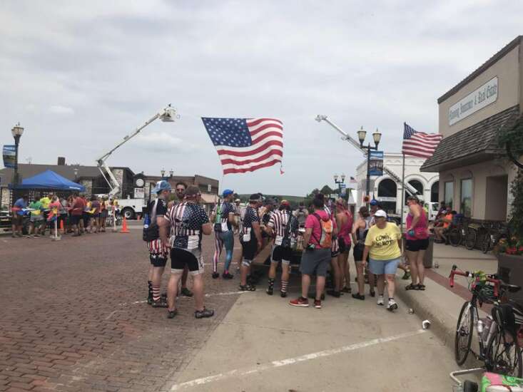 RAGBRAI Day 2: Mile of silence on a fitting day