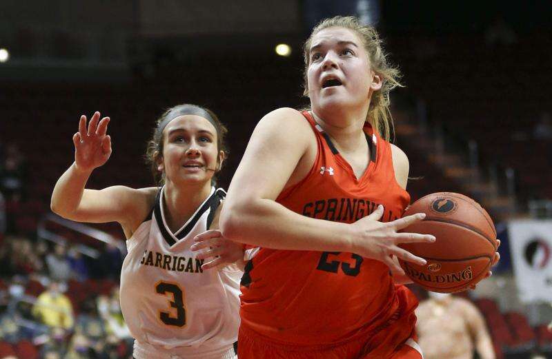 Springville cools Collins-Maxwell, eyes girls’ state basketball berth