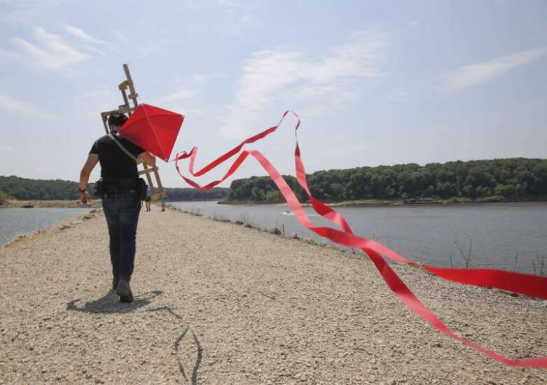 'Kite choir' at Lake Macbride part of 20 Artist, 20 Park commemoration of Iowa state parks centennial