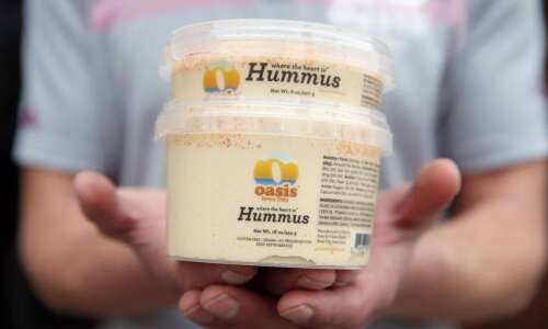 Oasis Falafel hummus will be in more grocery stores, Coralville Costco as Oasis Street Food