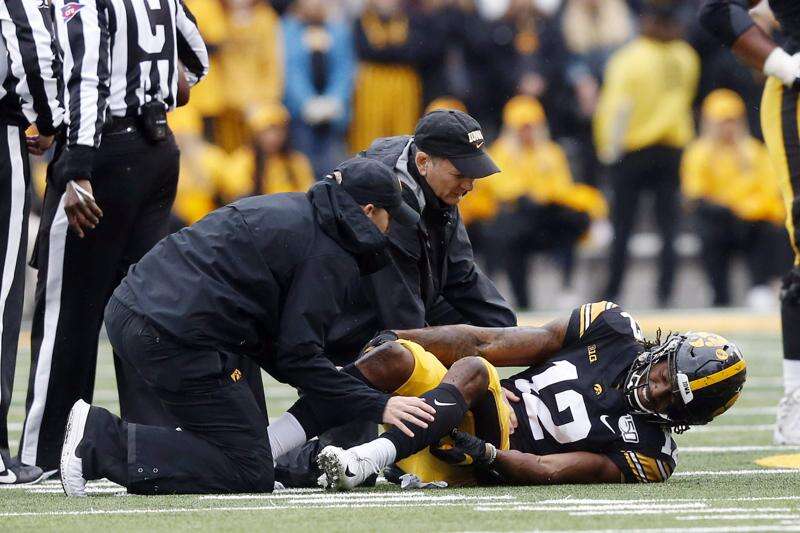 Iowa is down to plan B or C at the X receiver position after Brandon Smith's injury
