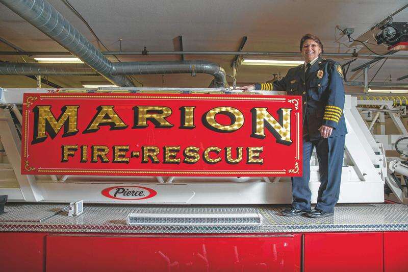 Chief Deb Krebill leads the Marion Fire Department