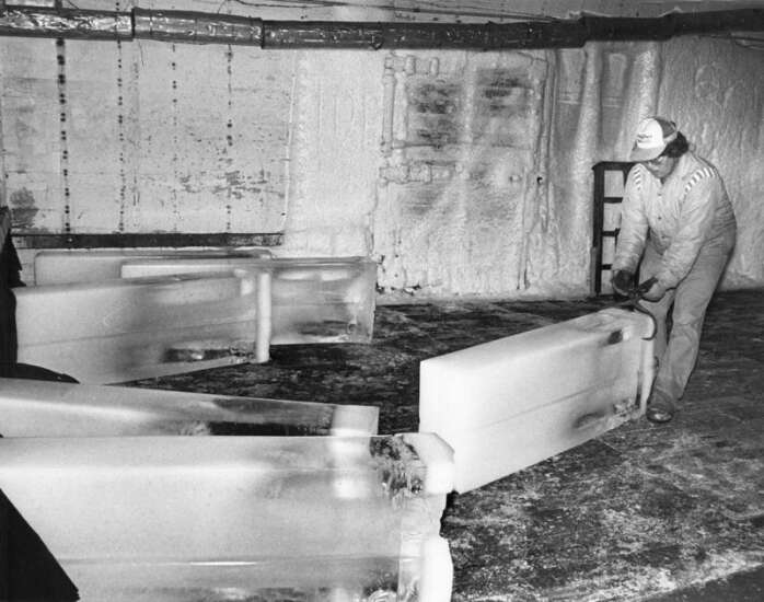 Time Machine: ‘Natural’ Hubbard Ice was cut from frozen Cedar before plant produced ‘artificial’ ice