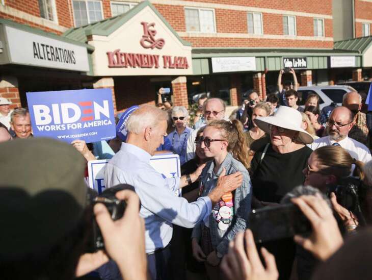 In Iowa City stop, Joe Biden promises to restore nation’s soul