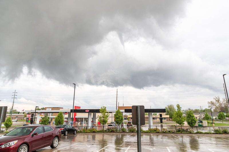Tornado spotted over Iowa City