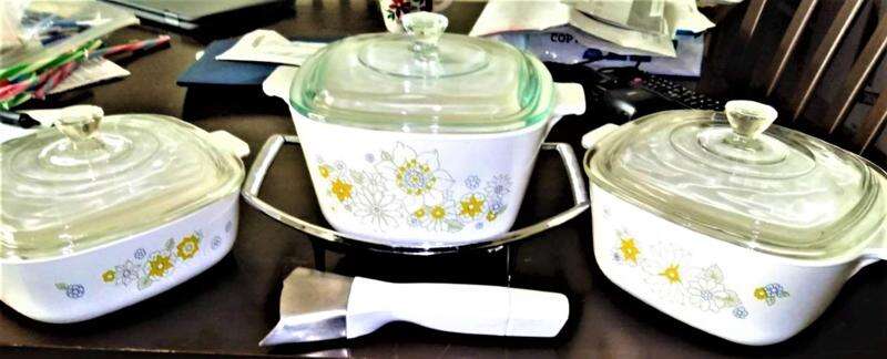 Corning Ware Floral Banquet dish set is monetarily valuable