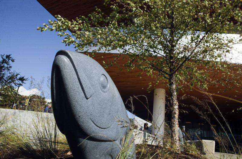 ‘Wellspring’ of art at Hancher as granite fish sculptures make their debut