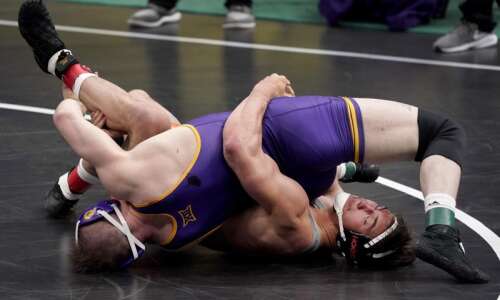 NCAA wrestling notes: UNI All-American Parker Keckeisen finishes 3rd