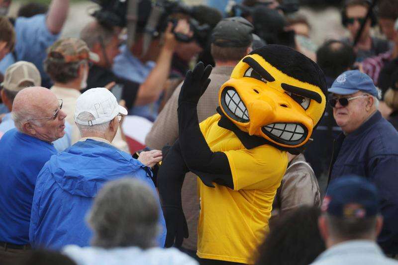 Herky and Cy less likely to attend political events