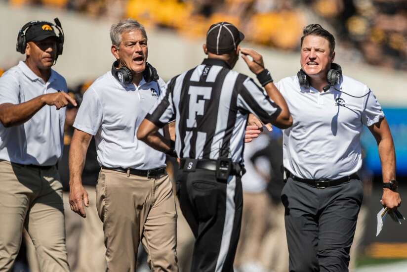Kirk Ferentz believes officiating ‘impacted the game’ in Iowa’s 13-point loss to Michigan