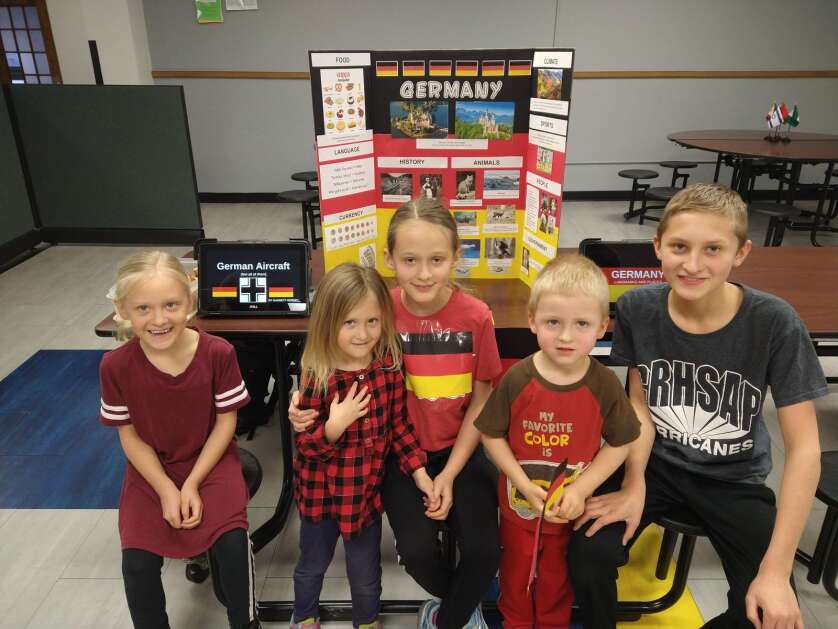The Nordby family of Cedar Rapids attends the World Food Fest, an event put on by Cedar Rapids Home School Assistance Program. (Photo contributed by Katie Nordby)