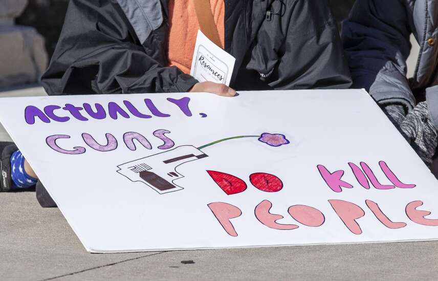 Iowa City students walk out to protest gun violence 