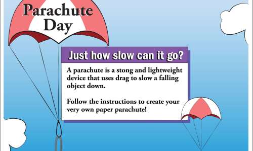 Make your own floating parachute