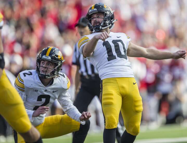 As Iowa kickers compete for starting job, ‘fine little art’ of holding also up for grabs