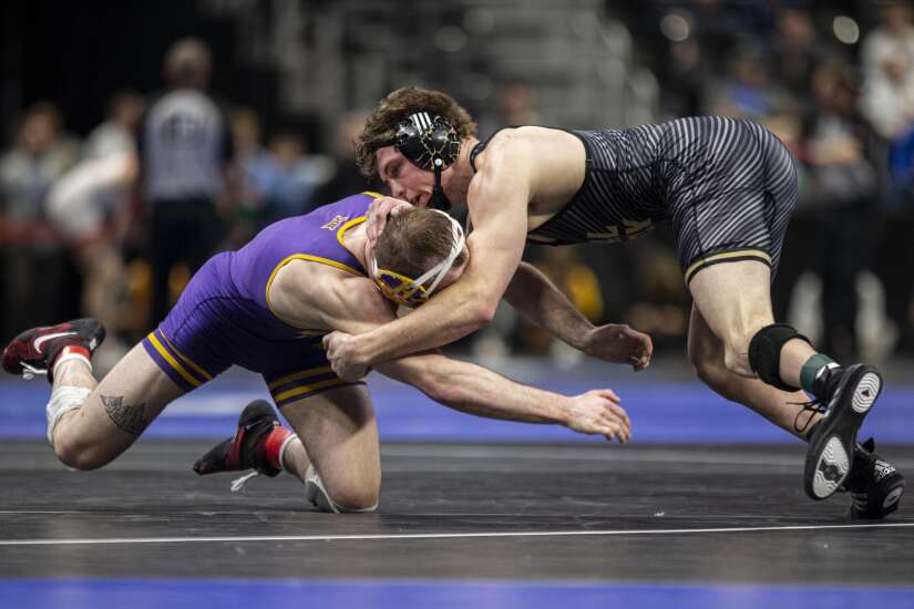 UNI’s Parker Keckeisen takes coach’s advice, becomes NCAA wrestling All-American again