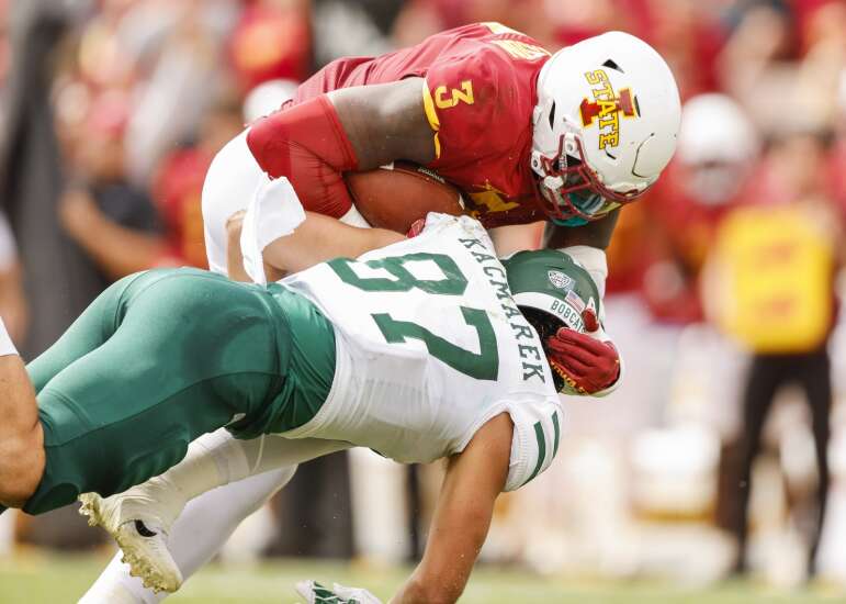 Iowa State DE MJ Anderson serving as a skilled bookend to all-time sacks leader Will McDonald