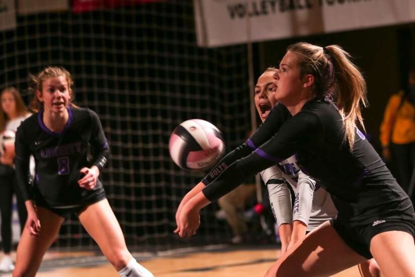 Johnston outlasts No. 1 Iowa City Liberty in a 5A state volleyball stunner
