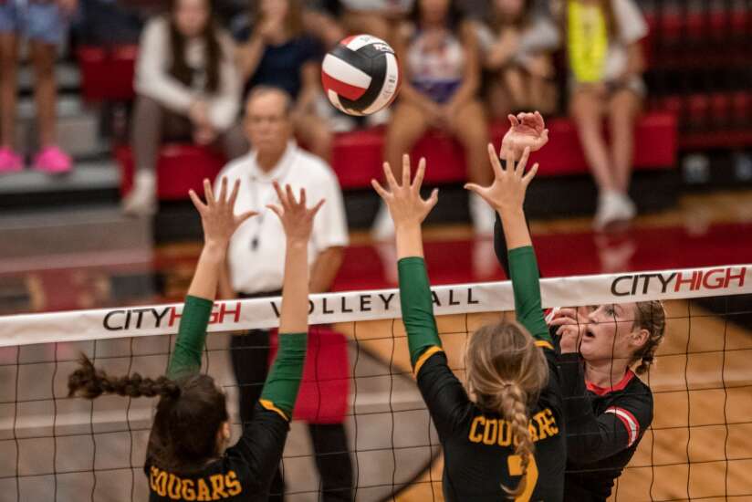 Photos: Cedar Rapids Kennedy at Iowa City High volleyball