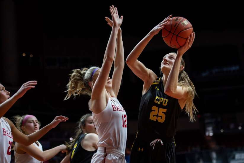Photos: Center Point-Urbana vs. Ballard in Class 3A Iowa high school girls’ state basketball quarterfinals