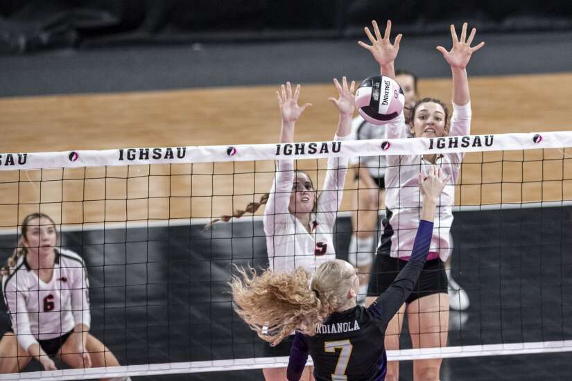 Photos: Western Dubuque vs. Indianola in Class 4A state volleyball quarterfinals
