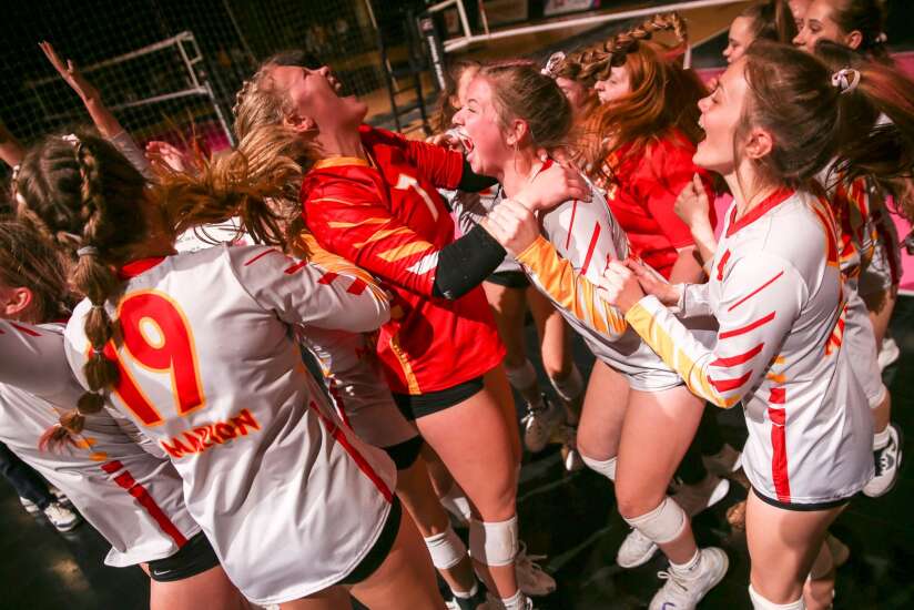 Final momentum swing goes Marion’s way in 5-set state volleyball triumph over Xavier