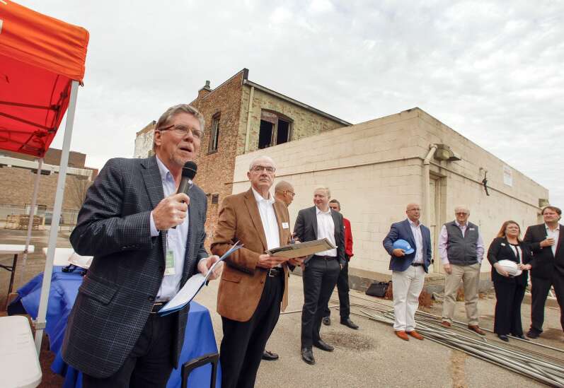 Long-awaited redevelopment of ‘Banjo Block’ begins in Cedar Rapids