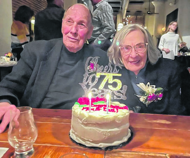 Bob and Josephine Lanz 75th Anniversary
