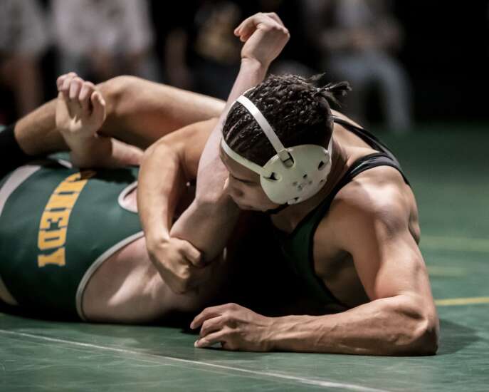 Photos: Cedar Rapids Kennedy beats Iowa City West in season-opening boys’ wrestling dual
