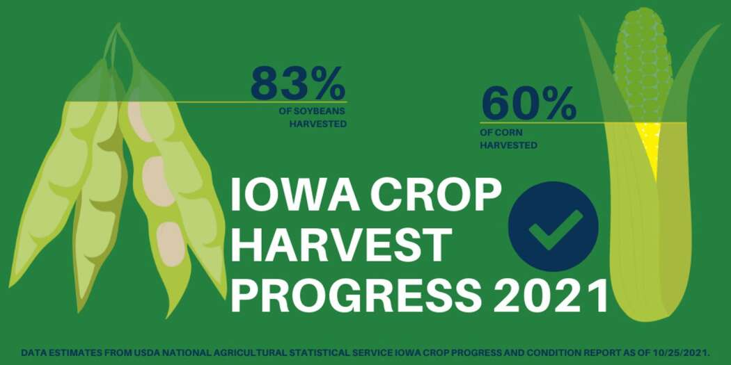 Rainfall slows fieldwork, but Iowa harvest ahead of normal