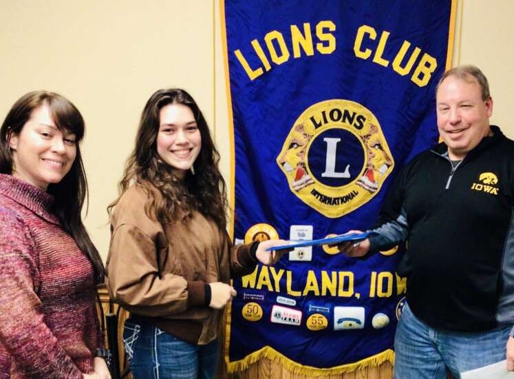 Wayland Lions Club inducts new member