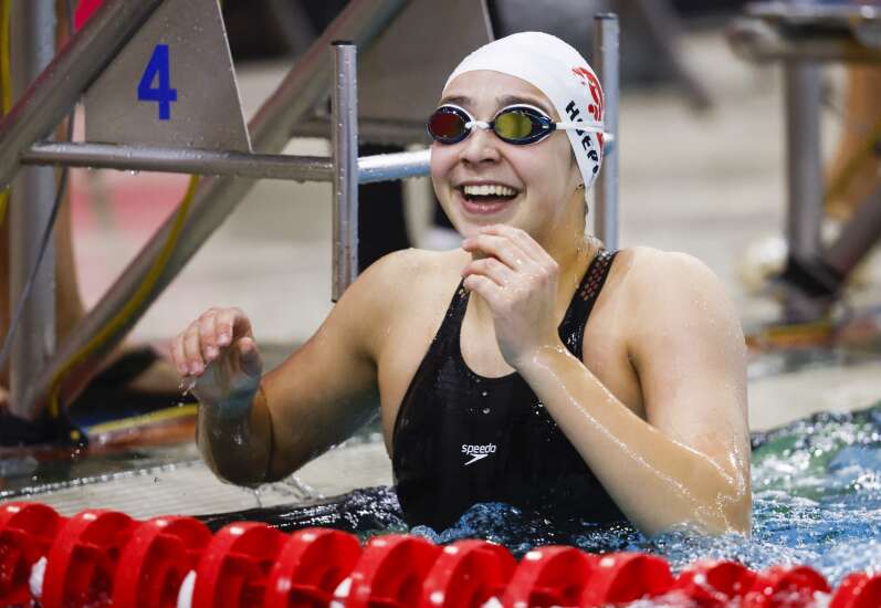 Photos: Iowa high school girls’ state swimming finals