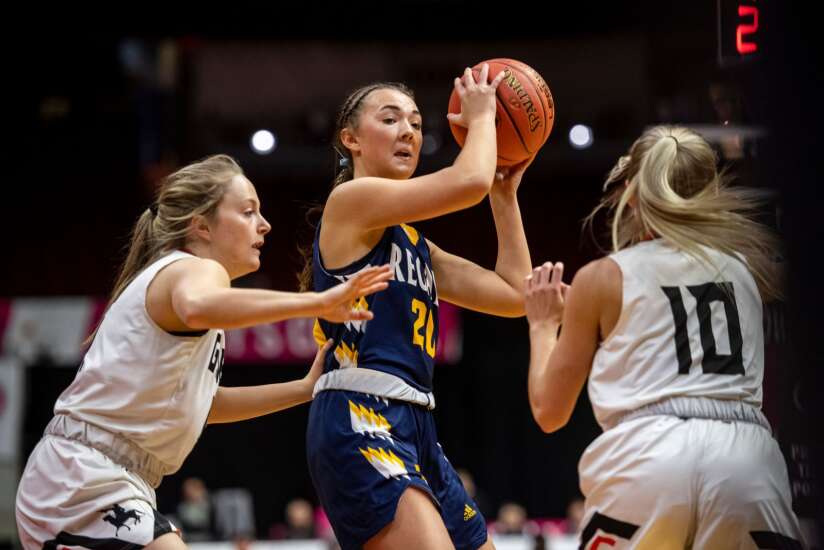 Photos: Iowa City Regina vs. Sibley-Ocheyedan in 2023 Iowa Class 2A girls’ state basketball quarterfinals