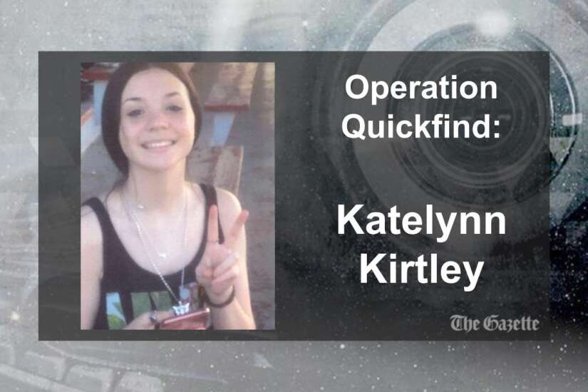 (CANCELED) Operation Quickfind issued for 16-year-old Katelynn Kirtley of Cedar Rapids