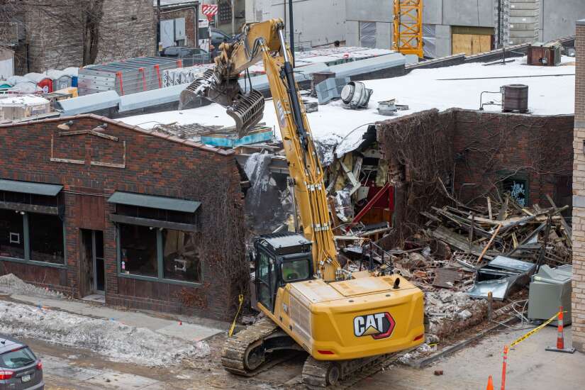 Demolition begins on The Mill in Iowa City