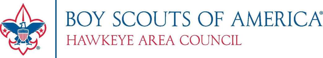 Iowa City BSA Scouts Troop 250 collecting used scout uniforms 