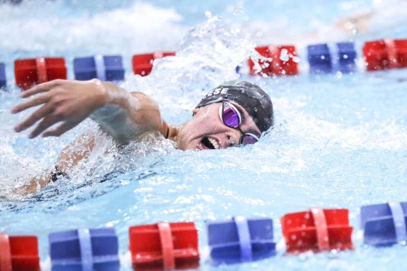 Iowa City West holds off Cedar Falls for fifth straight MVC girls’ swimming championship