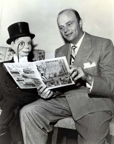 Time Machine: Famed ventriloquist Edgar Bergen helps a Cedar Rapids charity 
