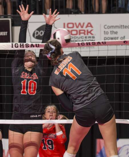 Photos: Sergeant Bluff-Luton vs. Sheldon in Iowa high school state volleyball tournament
