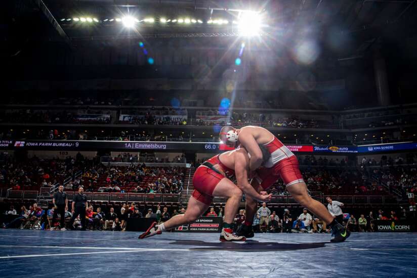 Photos: Day 3 of the 2023 Iowa Class 1A boys’ state wrestling tournament