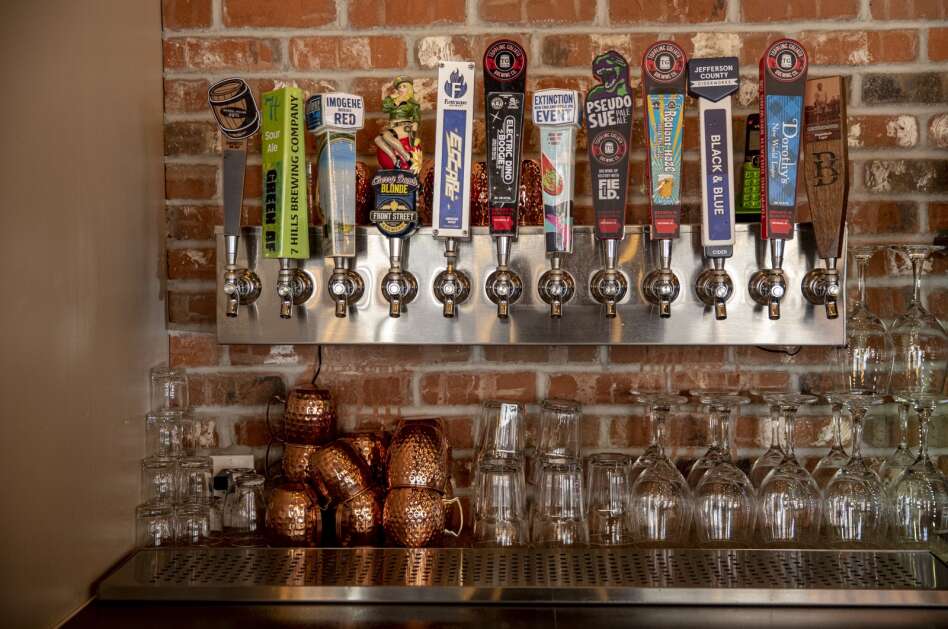 Local Beer on tap at Barrel House’s location in Cedar Rapids, Iowa on Friday, April 28, 2023. (Nick Rohlman/The Gazette)