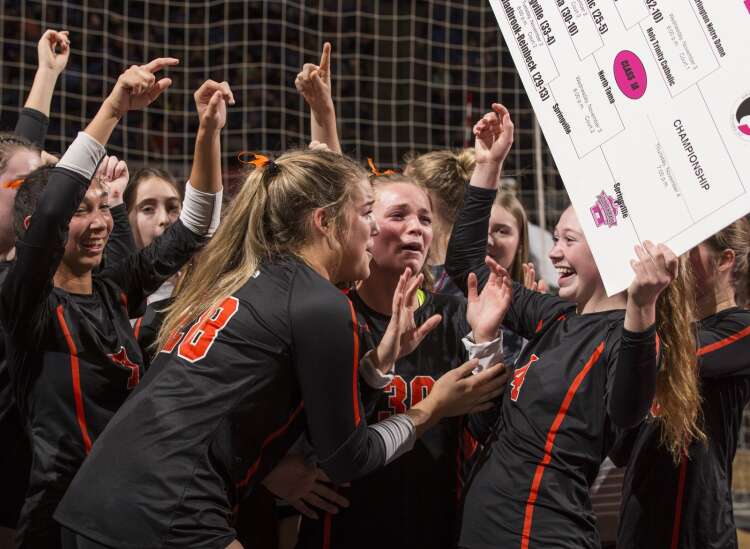Springville rolls into Class 1A state volleyball championship match with sweep of North Tama