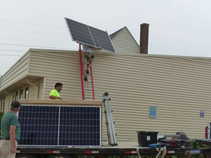Cedar Rapids church puts up solar panels to fight climate change