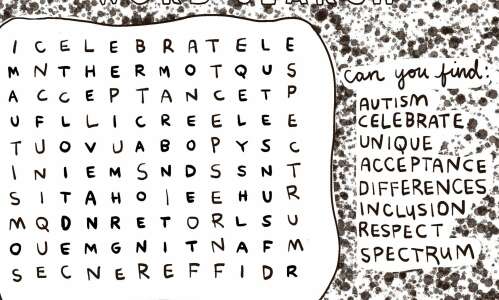 Can you find these words for Autism Acceptance Month?