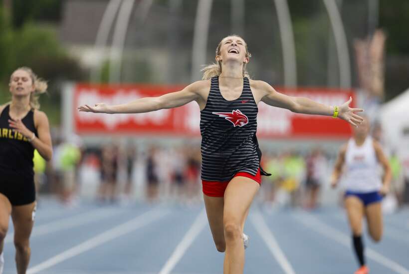Solon girls’ state track opening day is anything but nightmarish
